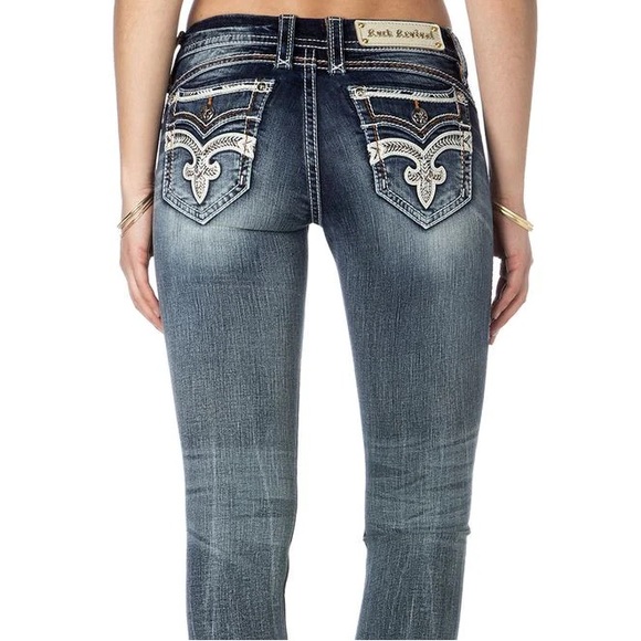 LIKE NEW - ROCK REVIVAL YEON BOOT CUT
JEANS - SIZE 27 - Picture 1 of 10